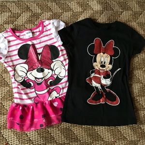 Disney Minnie Mouse bow toddler girl T-shirts